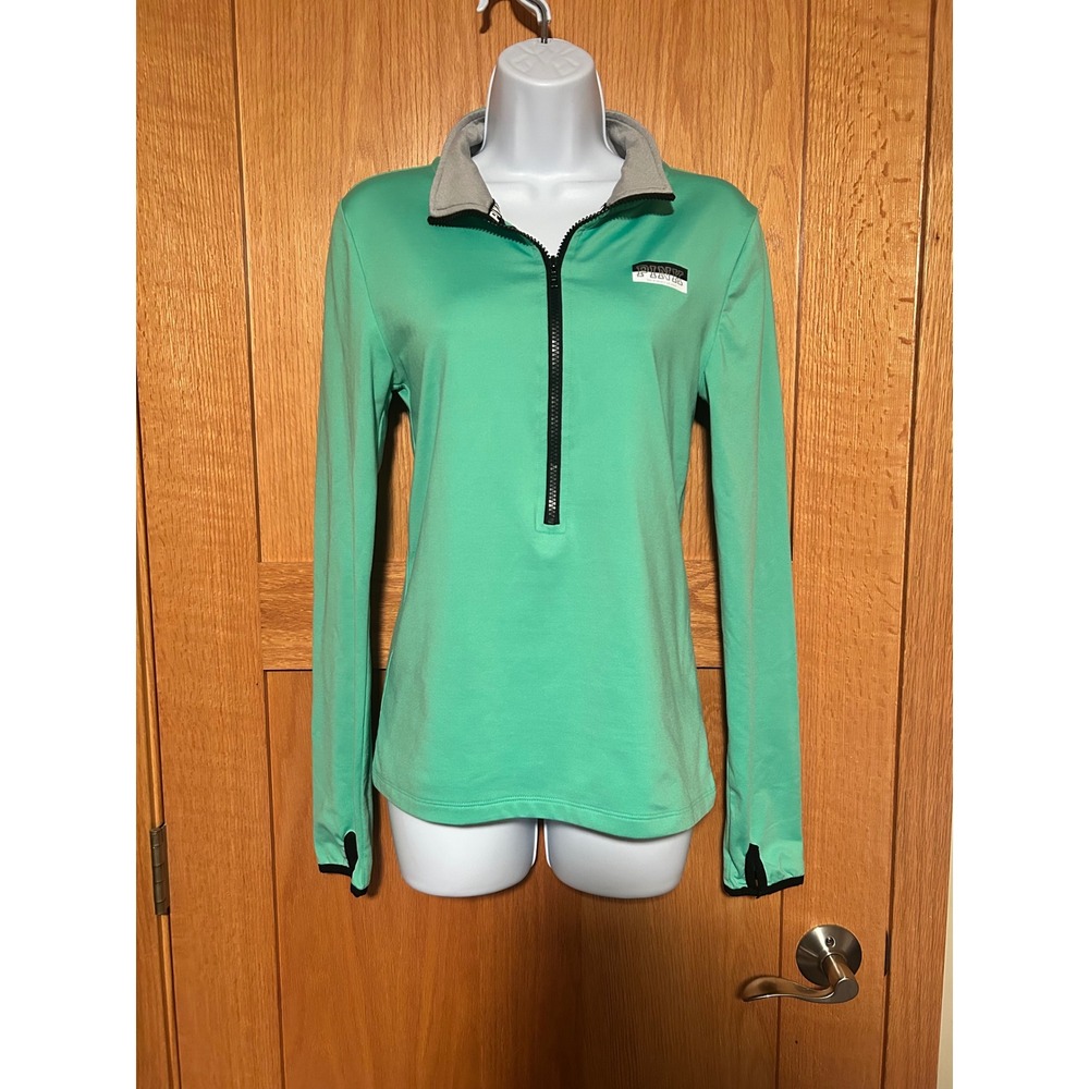 Pink Victoria's Secret Ultimate Half Zip Pullover Bright Green Small Athleisure